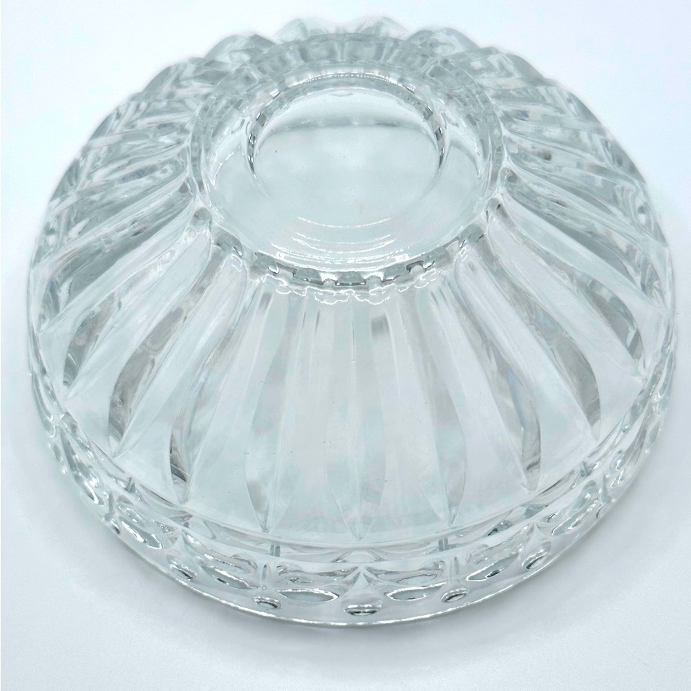 Vintage ruby and crystal covered candy dish - Picture 3 of 5